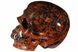 Realistic, Polished Mahogany Obsidian Skull #116694-3